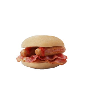 bacon and sausage roll-breakfast menu