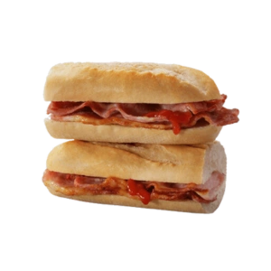 bacon baguette- breakfast menu